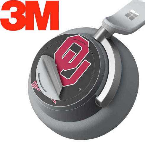University of Oklahoma Sooners Black Surface Headphones Skin